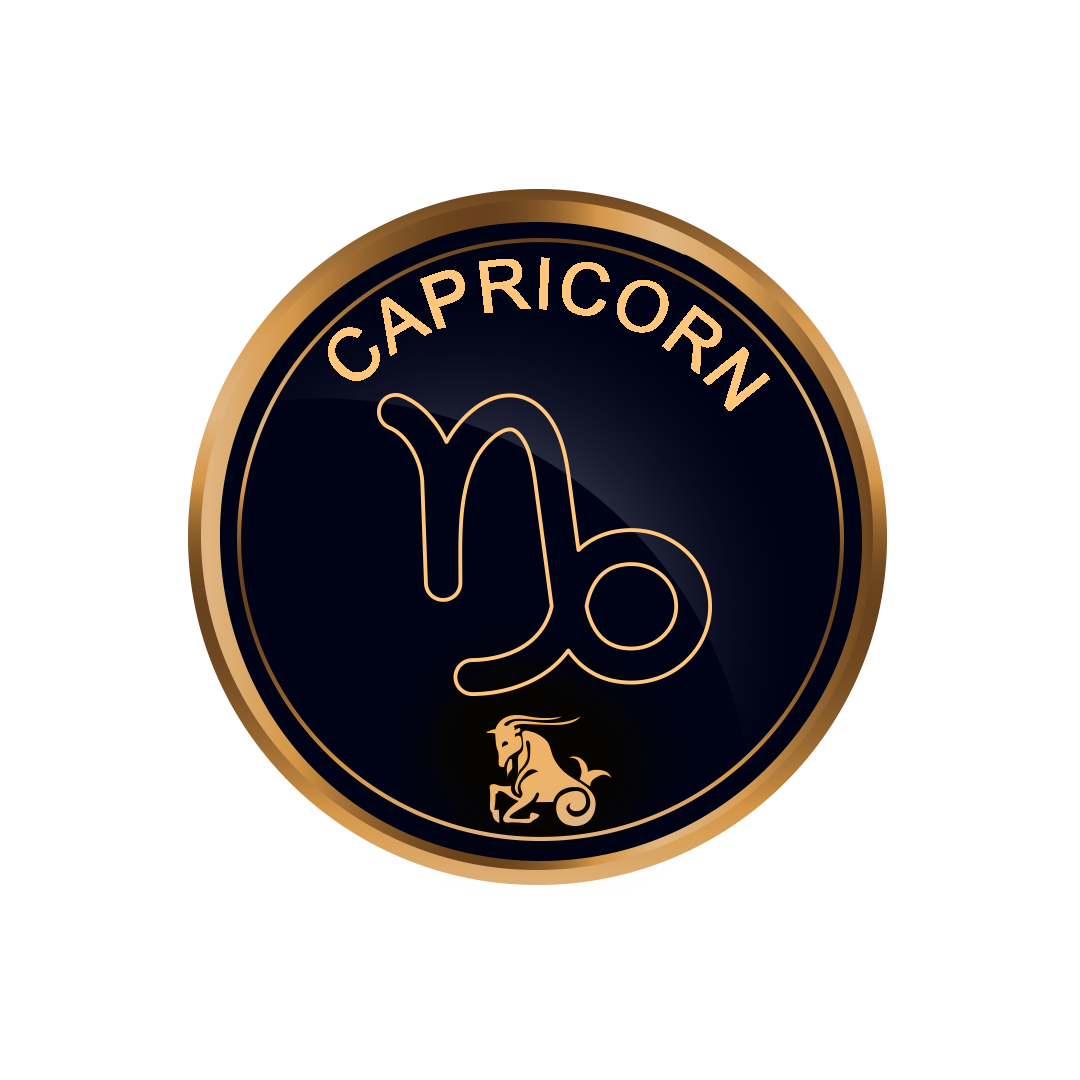 Golden Capricorn png, Gold Capricorn symbol, Capricorn zodiac sign png, picsart transparent Capricorn png full hd images download